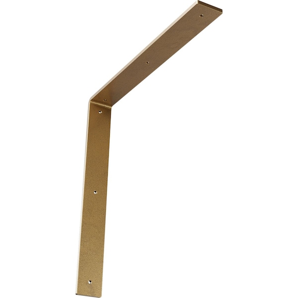 Ekena Millwork Hamilton Steel Bracket, Hammered Gold 2"W x 16"D x 16"H BKTM02X16X16HAHGO - main